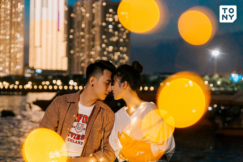 Chụp ảnh cưới Sài Gòn ban đêm