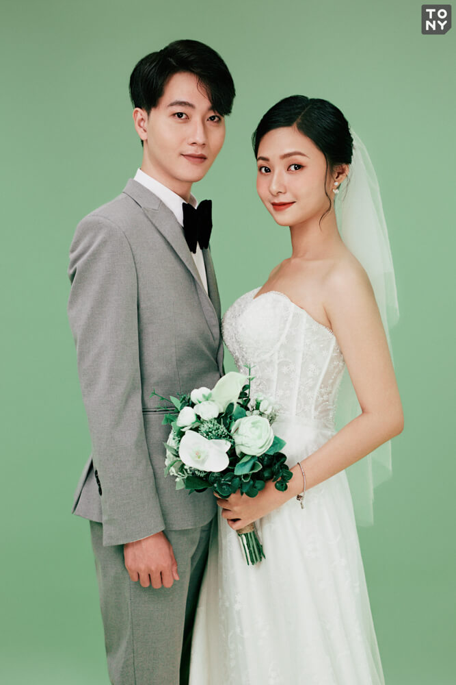 Xu hướng chụp ảnh cưới trong studio basic theo style Korea tham khảo
