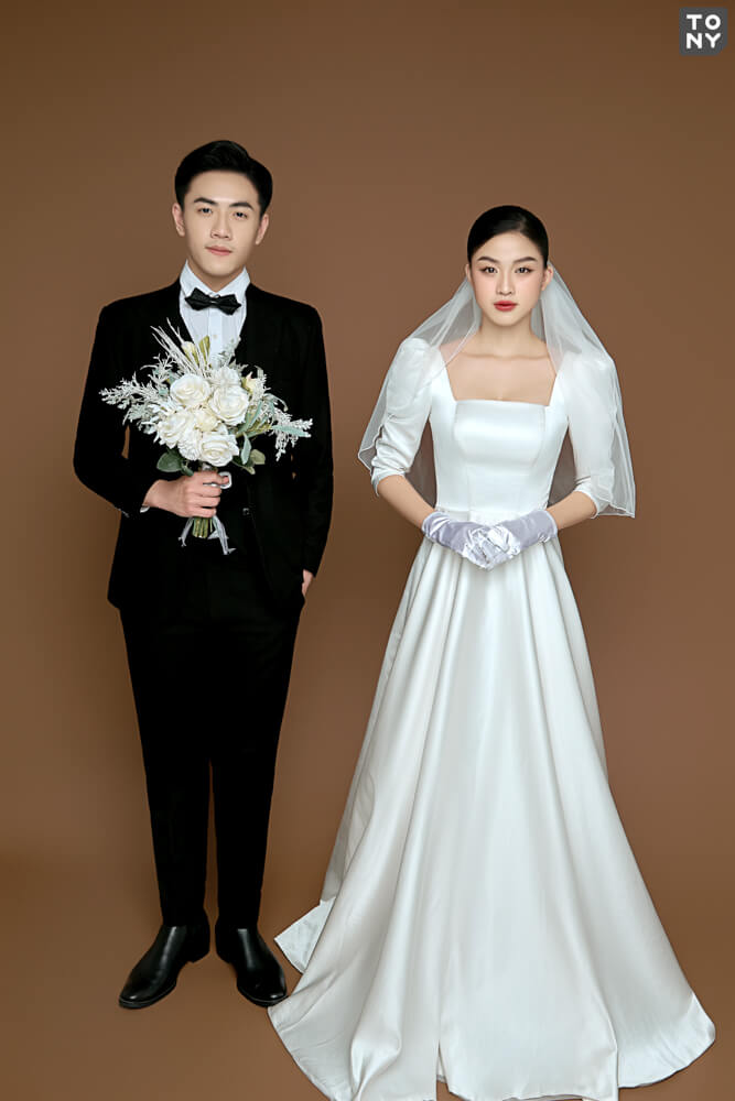 15+ Mẫu Áo Váy Cưới Hàn Quốc Đẹp | Phong Cách Kiểu Đơn Giản, Cổ Điển | Váy  cưới có tay, Cô dâu, Váy cưới