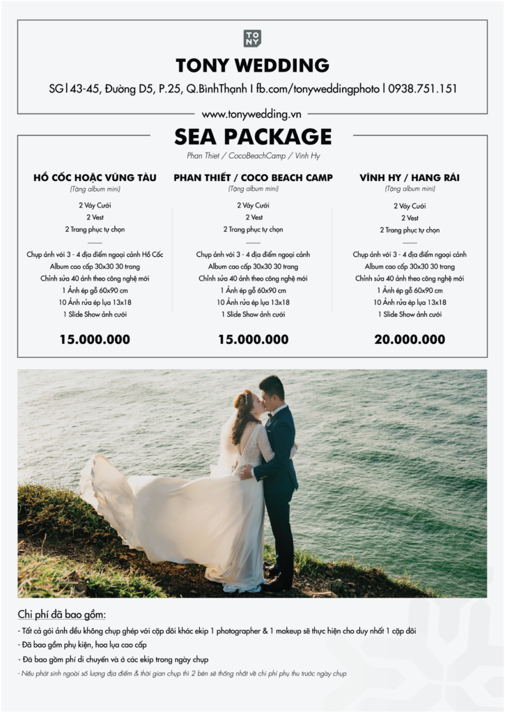 Bạn đang có kế hoạch chụp ảnh cưới tại Hồ Cốc - Vũng Tàu nhưng lại không biết mức giá phải trả như thế nào? Đừng lo lắng khi chúng tôi vẫn giữ giá cả phải chăng, cộng với chất lượng dịch vụ và bức ảnh đẹp nhất.