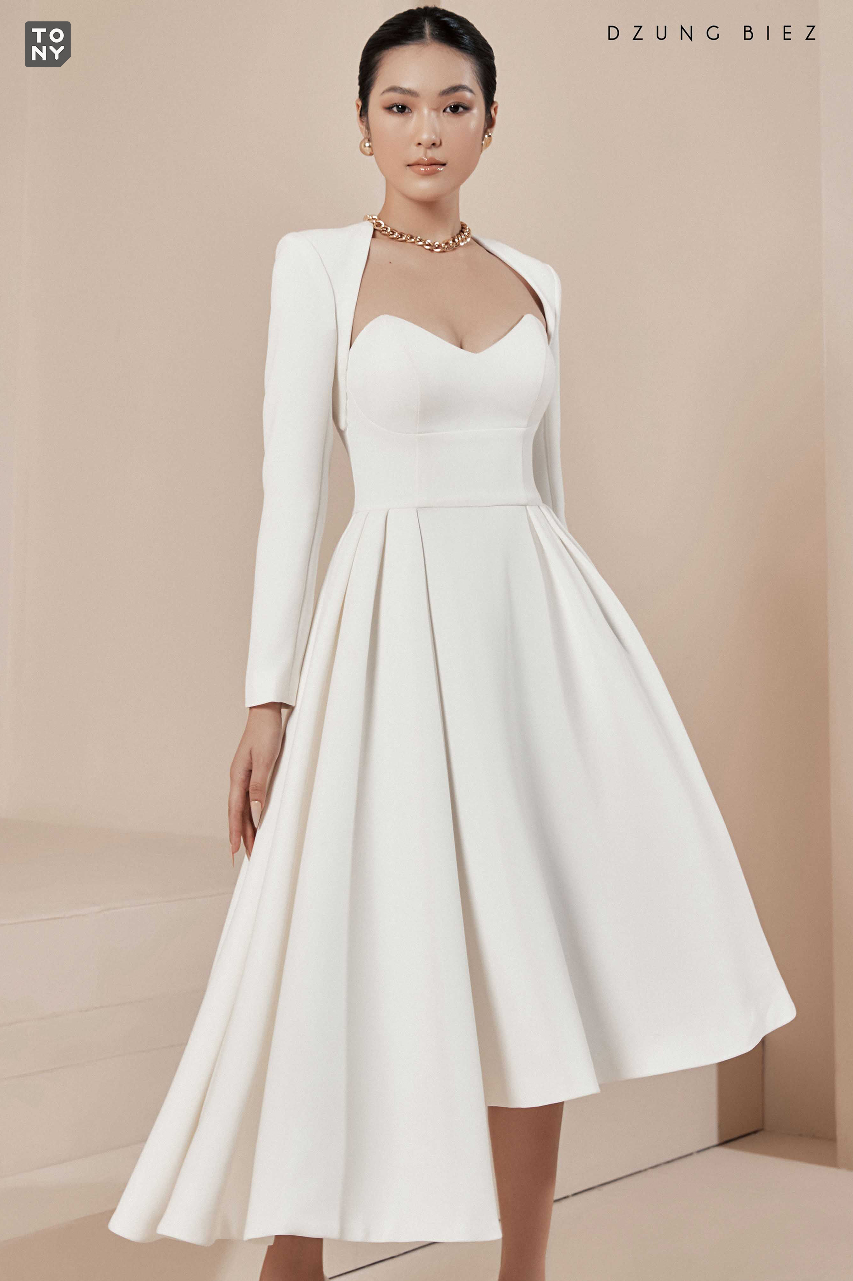 Váy trắng thiết kế đẹp nhất 2023