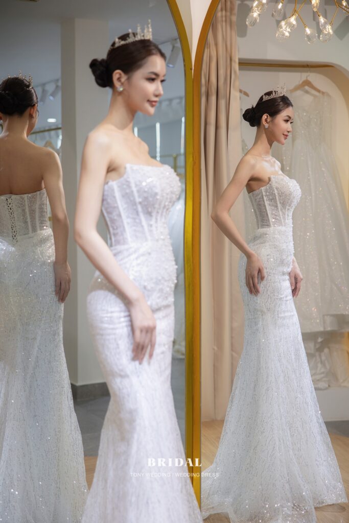 Amaranth Việt Nam  Cận cảnh 3 mẫu váy cưới tốn hơn 500 triệu của Xoài Non  Lấp lánh loá mắt đúng chuẩn công chúa